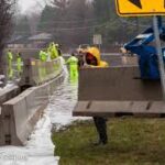 Image result for images jersey barriers in floods